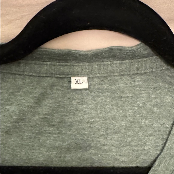 Men's Green Henley Shirt - Picture 4 of 4
